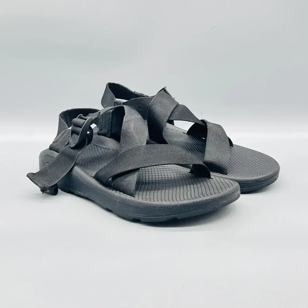 Chaco Sandals Mens 10 Black Adjustable Strap Slip On Sport Hiking Outdoor Shoes